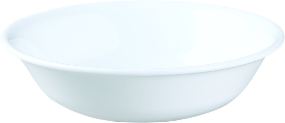 Corelle Winter Frost White tazones de postre de 10 oz, apilables y aptos para microondas
