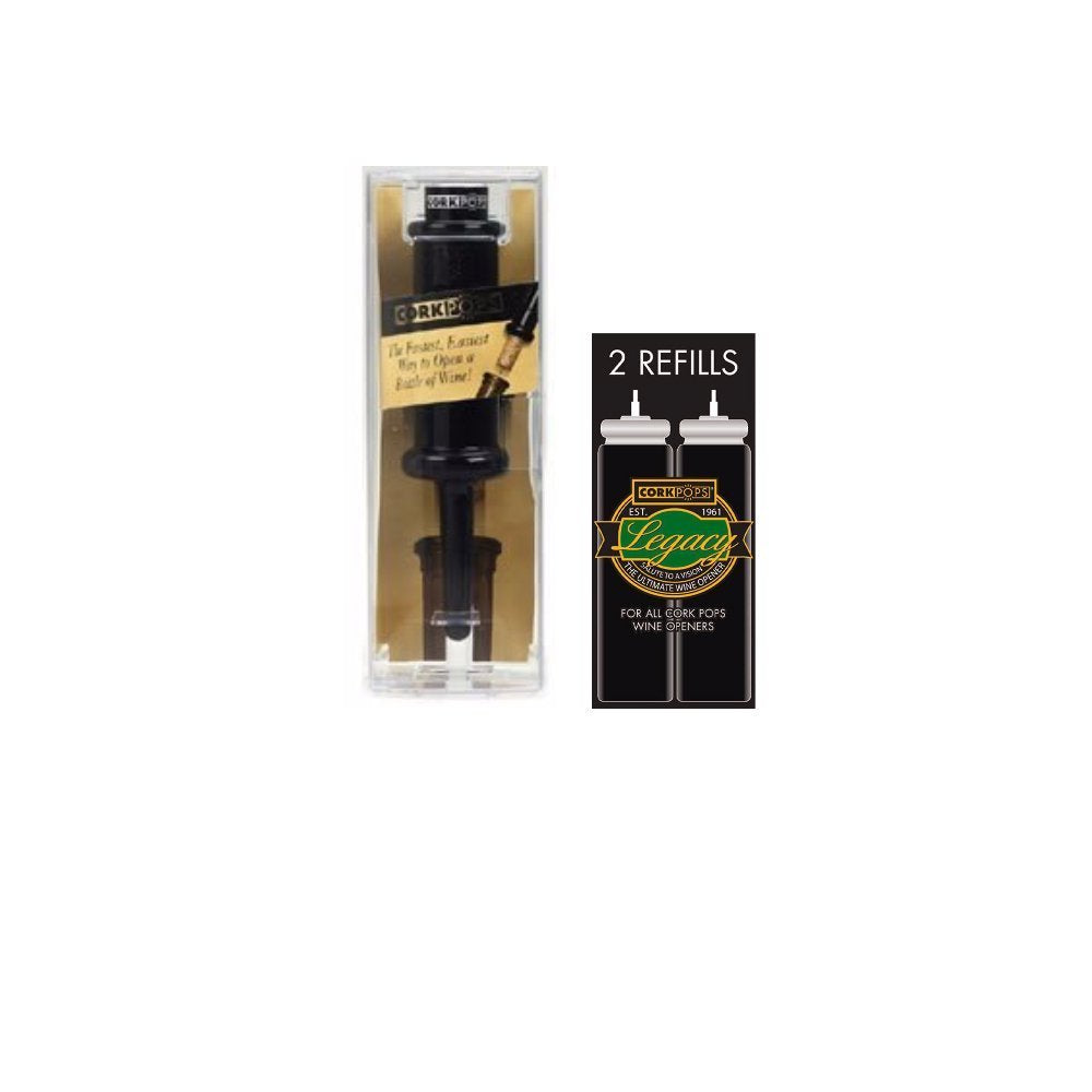 Cork Pops Original abrebotellas de vino con una pulsación fácil y rápida.
