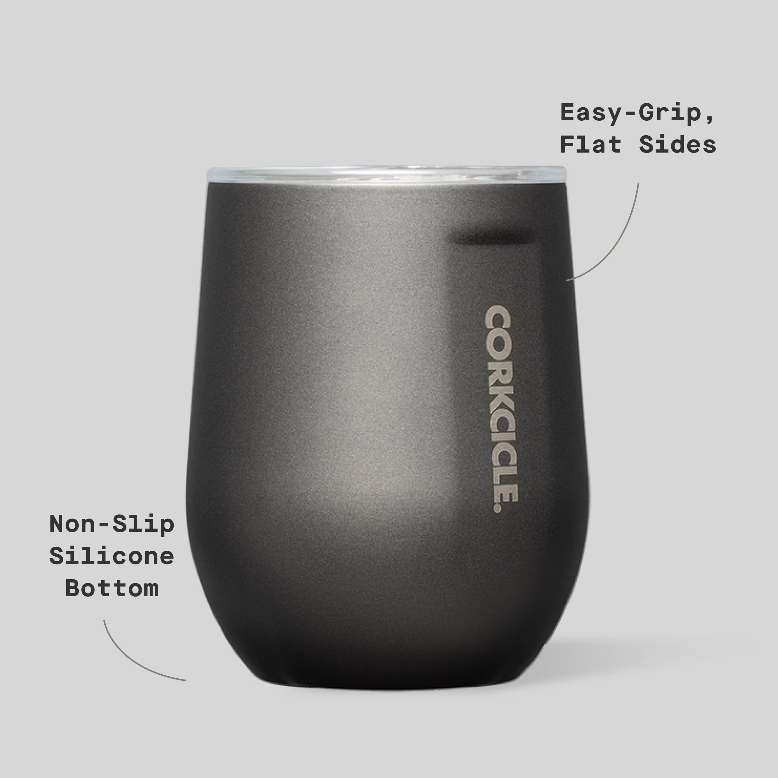 Corkcicle Acero inoxidable duradero de 12 oz para uso diario y viajes.