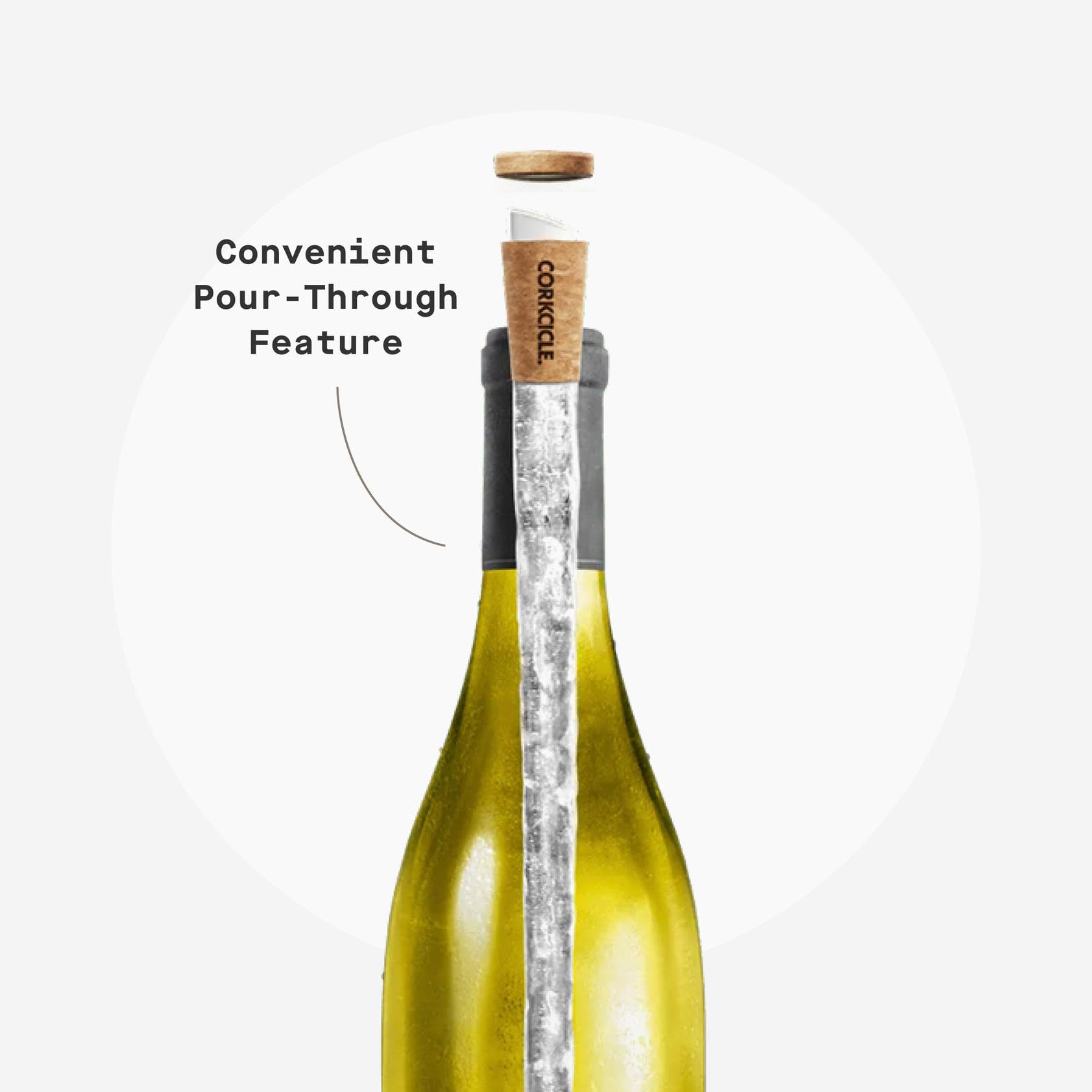Corkcicle Air mantiene blancos fríos una hora además de aroma claro.