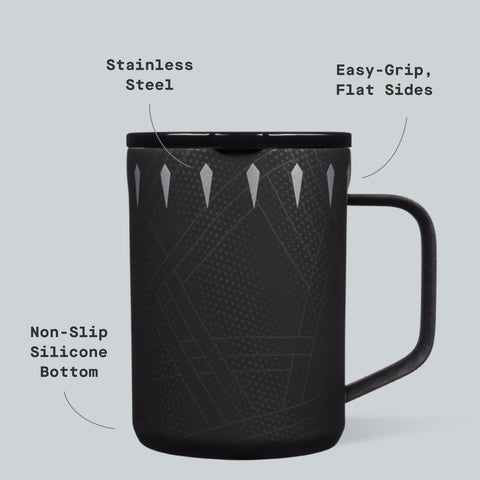 Corkcicle Base de silicona antideslizante evita caídas.