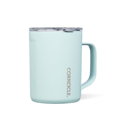 Taza Corkcicle Classic 16oz: mantiene caliente por horas, ideal para la oficina.