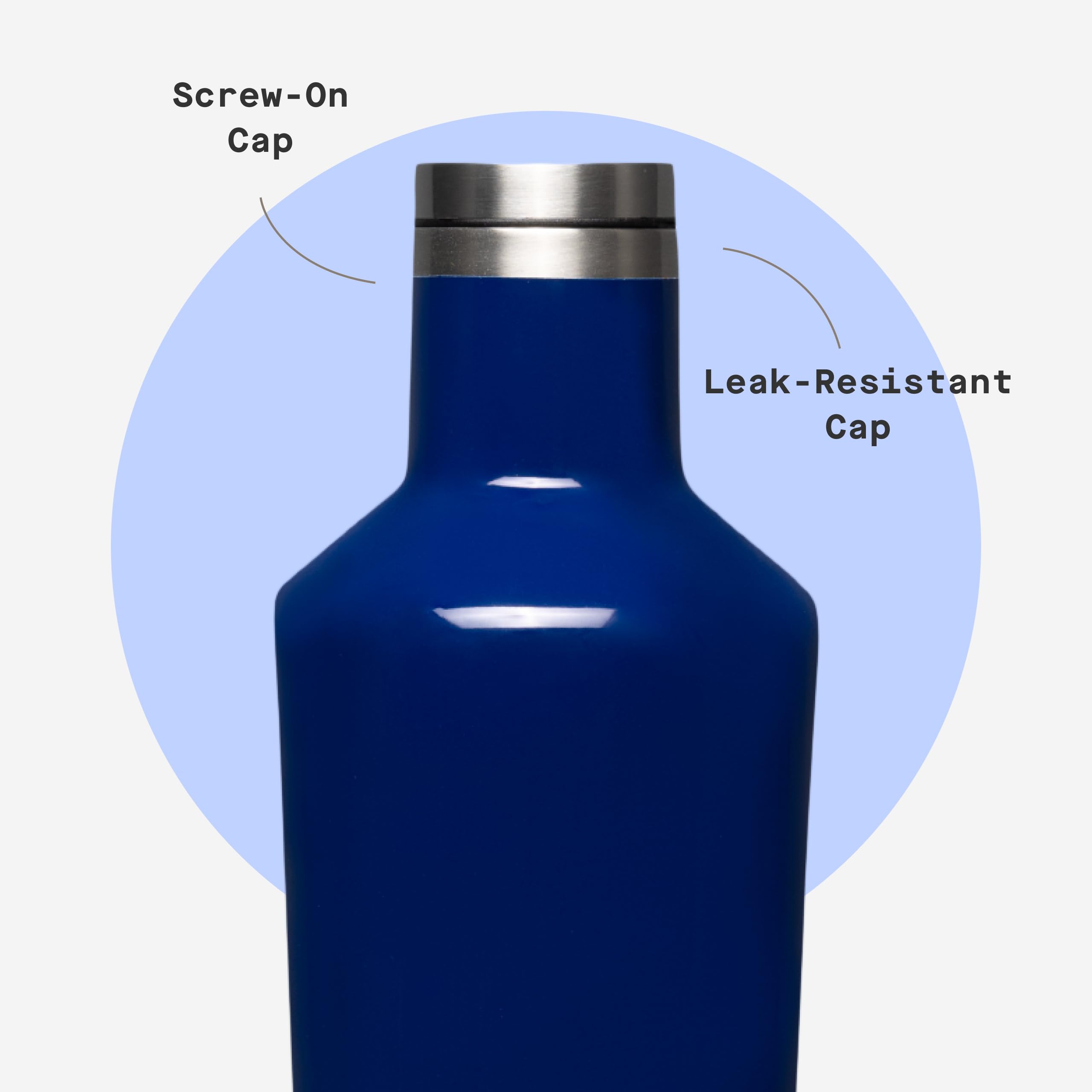 Uso para trabajo con bebidas frías o calientes con Corkcicle Classic Canteen.