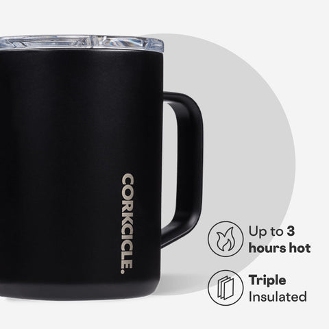 Corkcicle Classic Coffee Mug de acero inoxidable con diseño moderno para oficina