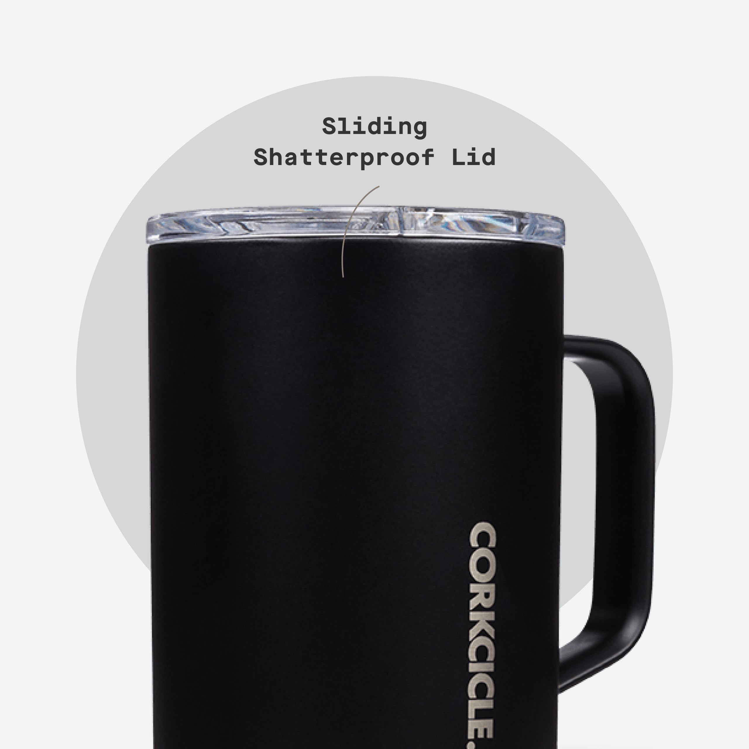 Corkcicle Classic Coffee Mug apto lavavajillas para limpieza fácil