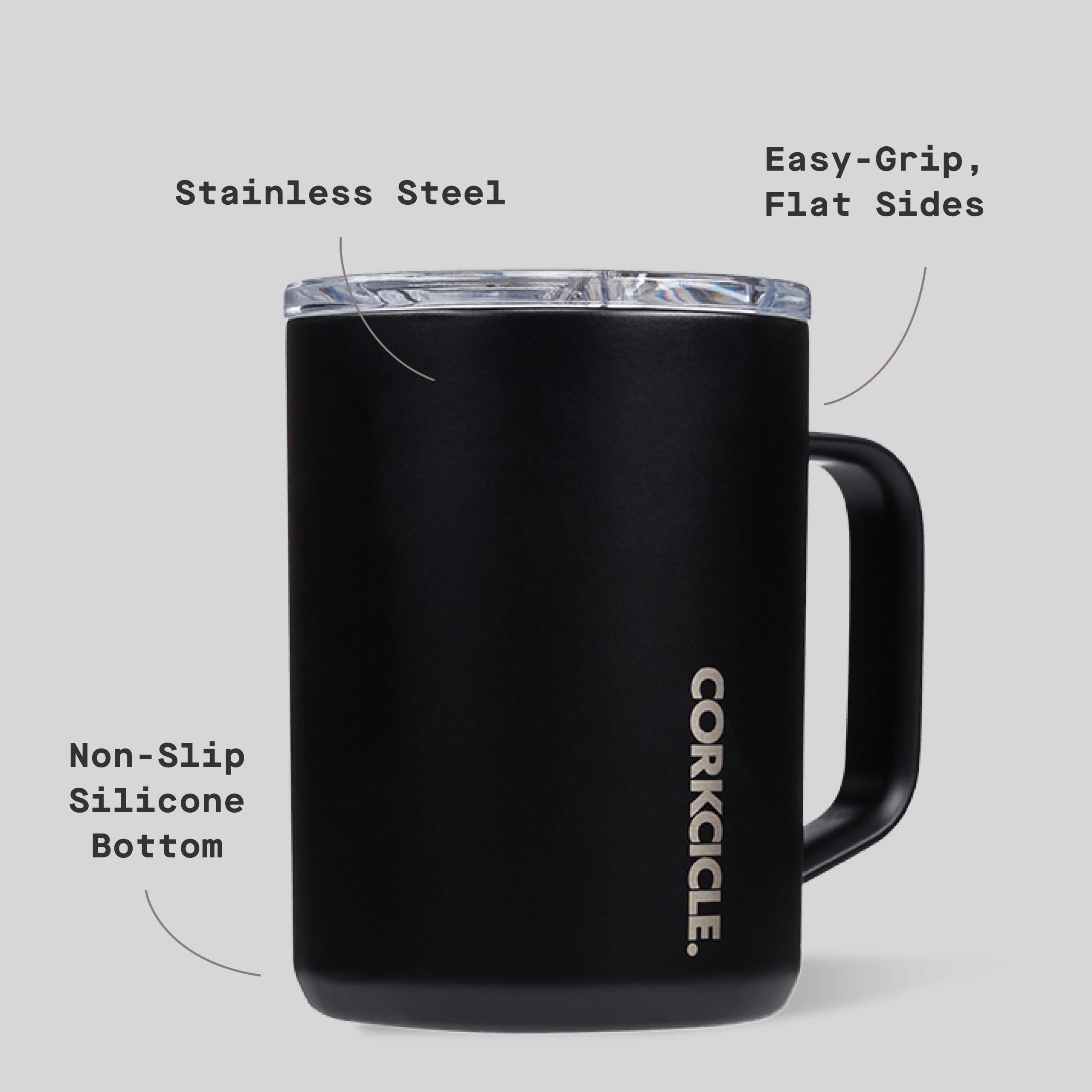 Corkcicle Classic Coffee Mug diseño compacto ideal para viajes