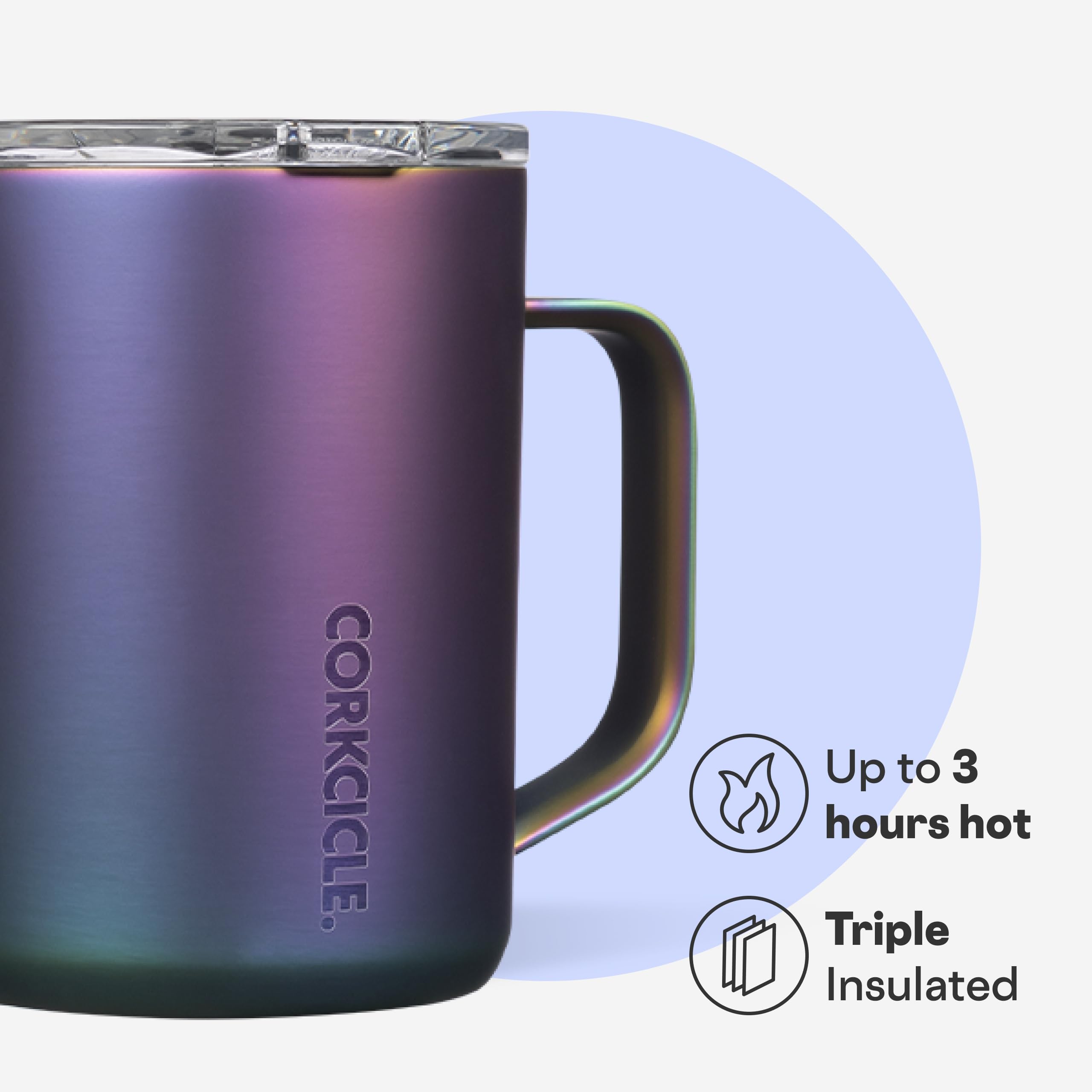 Corkcicle Classic Libelula 03: cierre deslizante que previene derrames