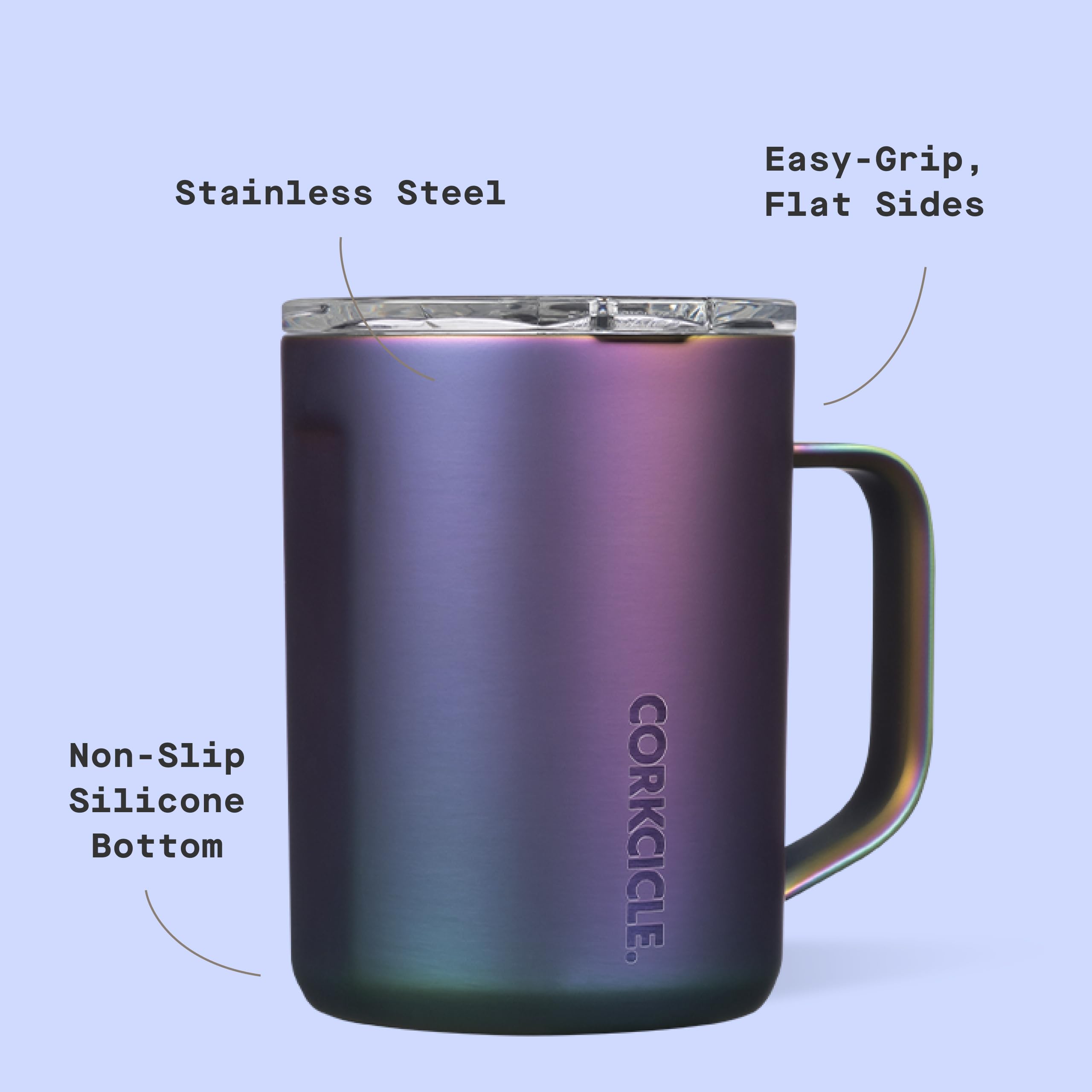 Corkcicle Classic Libelula 04: uso diario en escritorio o en casa
