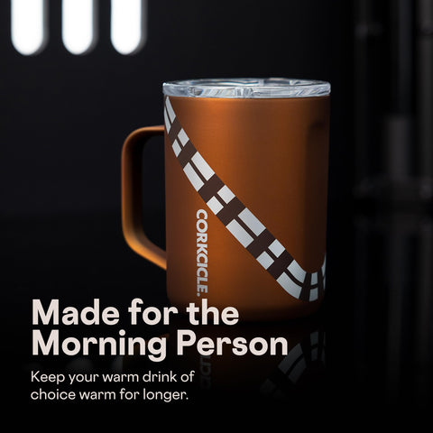 Tapa deslizante anti-derrame de Corkcicle Classic Coffee Mug para transporte seguro.