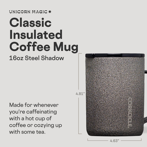 Corkcicle: taza para café, tapa deslizante, evita derrames en el viaje diario.