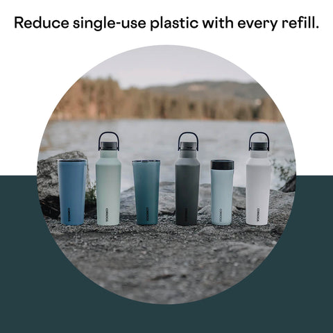 Corkcicle Classic Tumbler agarre cómodo gracias a lados planos.