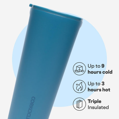 Corkcicle Classic Tumbler con triple aislamiento mantiene temperatura estable.
