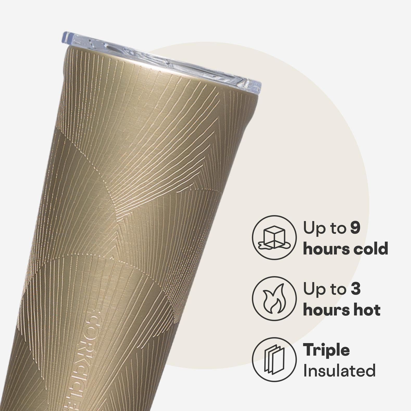 Corkcicle Classic Tumbler boca amplia facilita rellenar y limpiar.