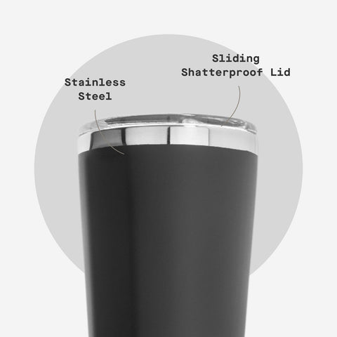 Corkcicle Classic Tumbler foco portabilidad coche, cabe en portavasos.