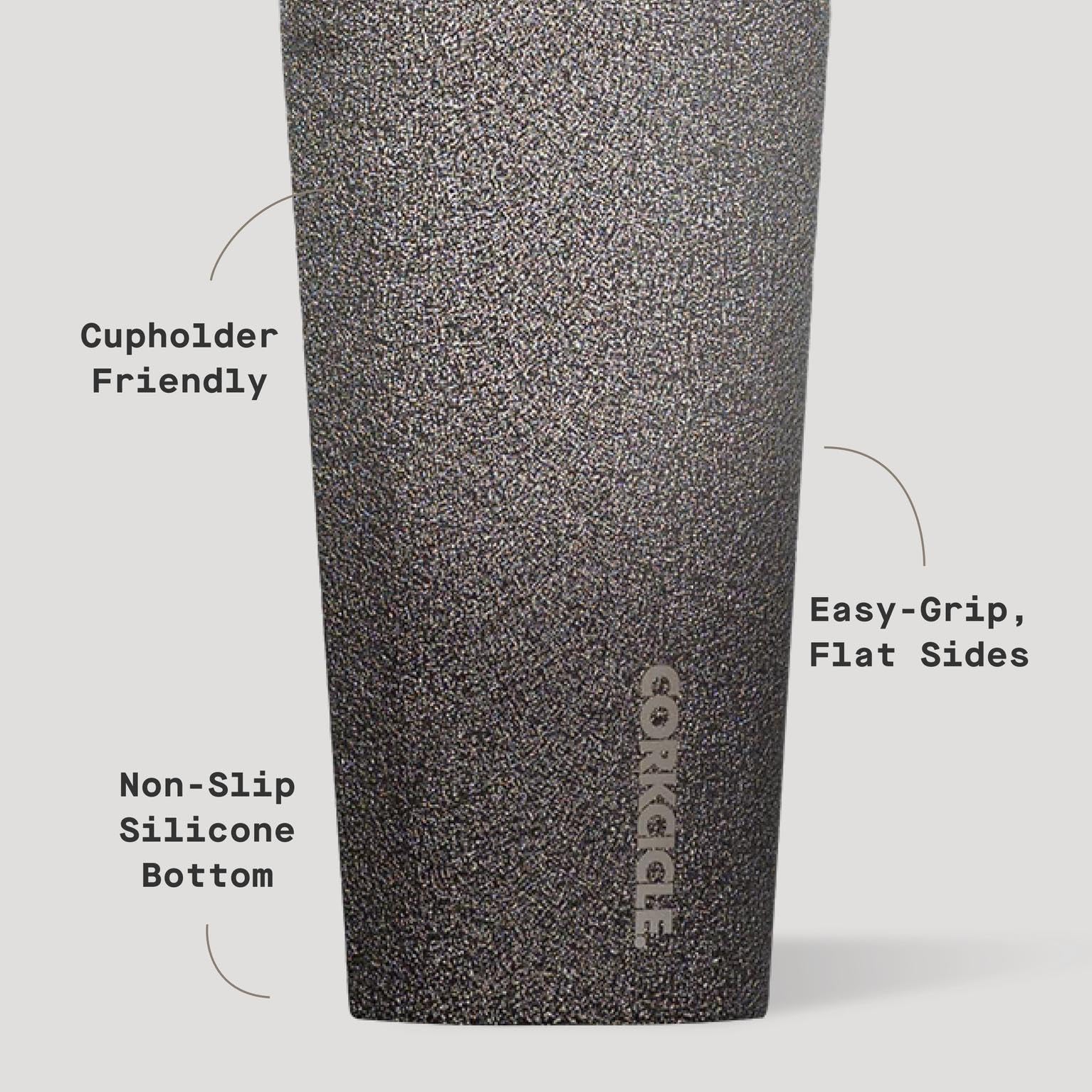 Vaso Corkcicle Clásico usado en coche con portavasos, ideal para viaje