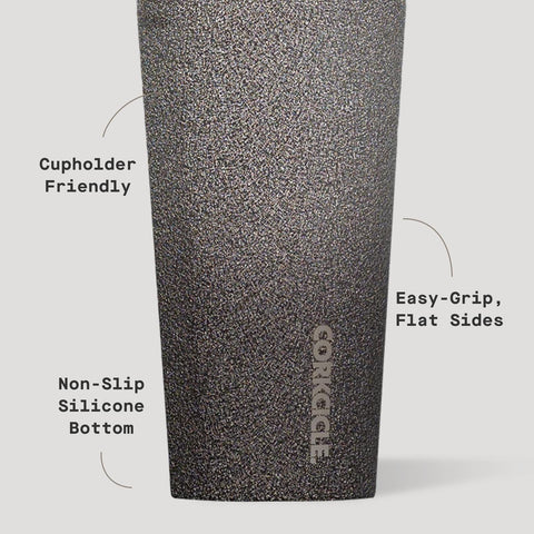 Vaso Corkcicle Clásico usado en coche con portavasos, ideal para viaje