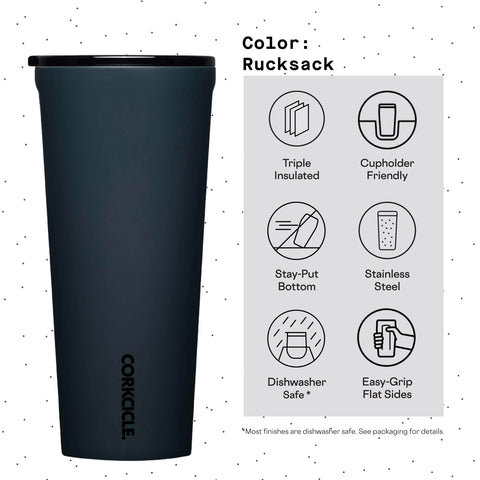 Corkcicle Classic Tumbler ideal para viajes en coche o avión.