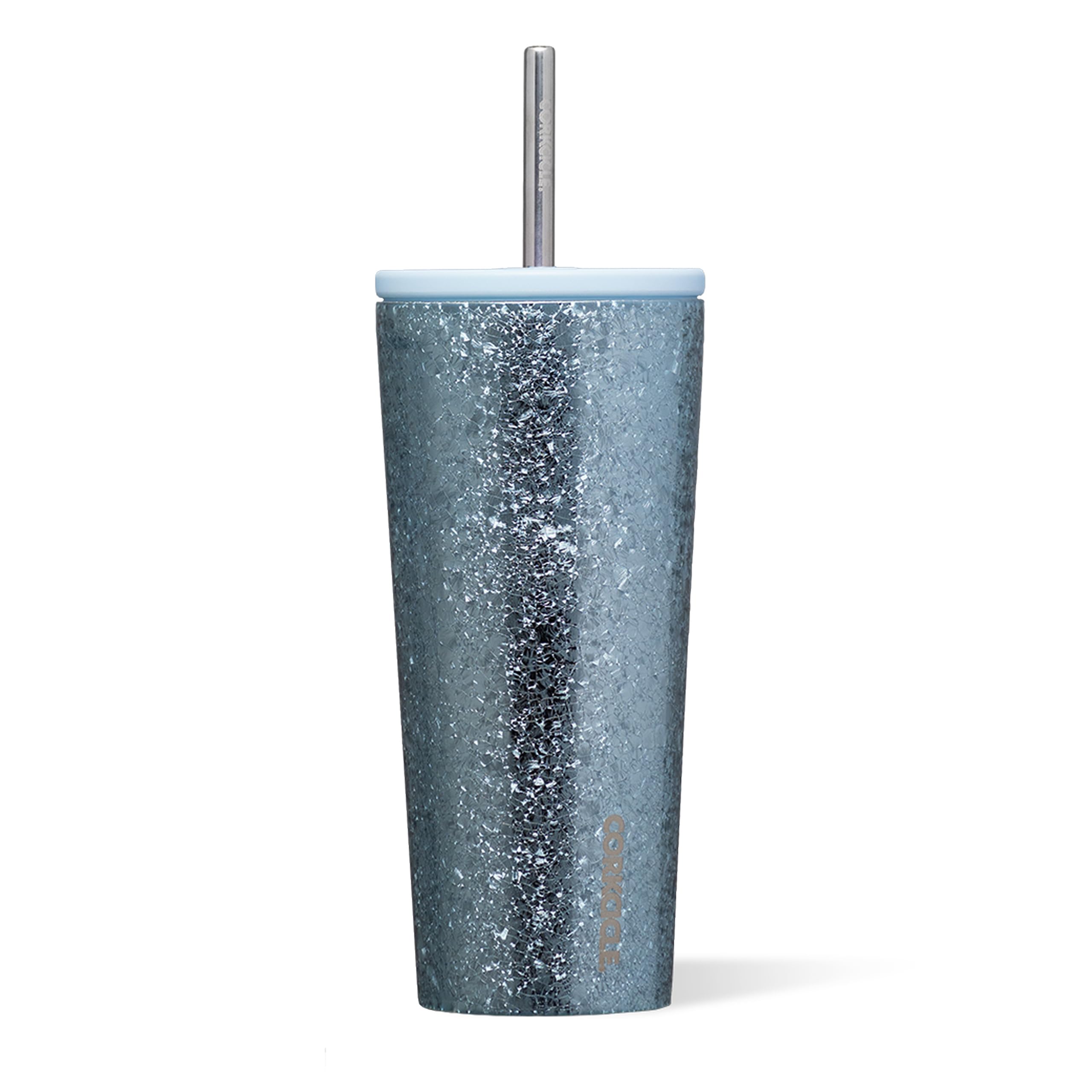Corkcicle Cold Cup de 24 oz mantiene bebidas frías durante horas y cabe en portavasos.