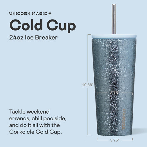 La tapa a prueba de fugas de Corkcicle Cold Cup evita derrames durante viajes y entrenamientos.