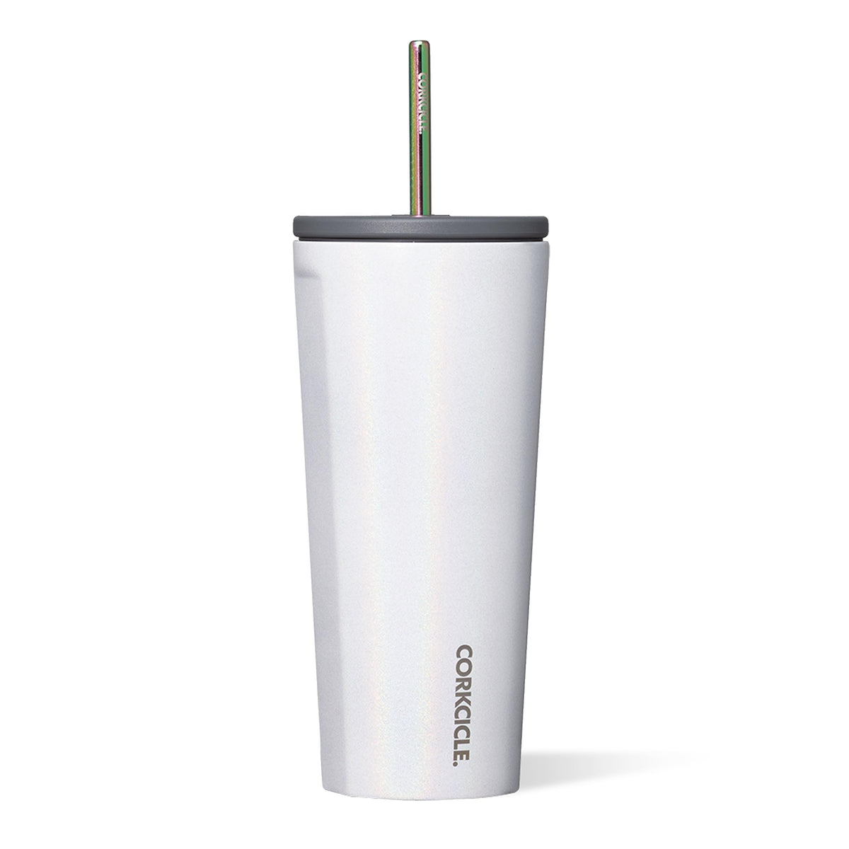 Corkcicle Unicorn Magic frente: mantiene bebidas frías hasta 12 horas.