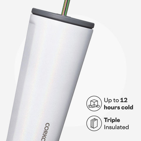 Corkcicle Unicorn Magic pajilla cerámica: sorbos limpios y reutilizables.