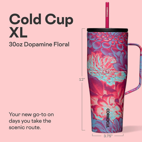 Corkcicle Cold Cup XL con manija ergonómica para llevar todo el día