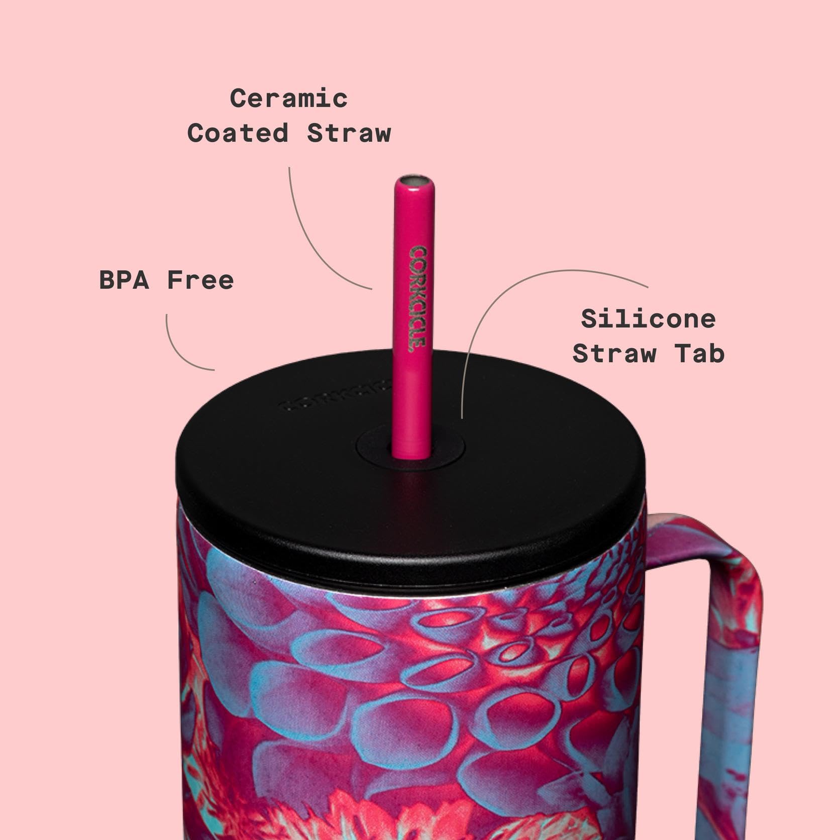 Corkcicle Cold Cup XL tapa anti derrames para viajes sin derrames