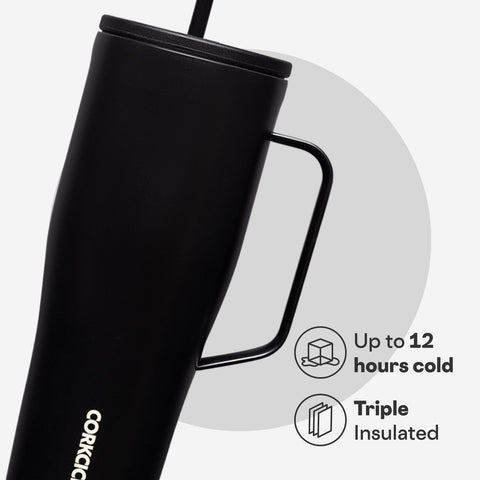 Corkcicle Cold Cup XL, tapa anti-derrame para viajes sin derrames.