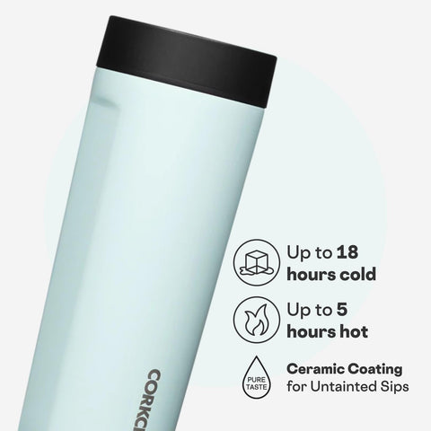 Corkcicle Commuter: aislamiento que mantiene temperatura hasta 18 horas.