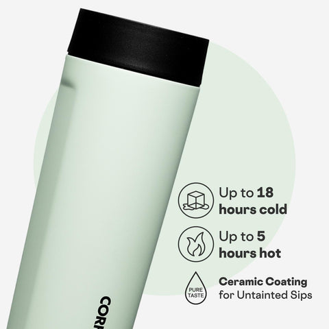 Corkcicle Commuter Cup de 17 oz para café caliente toda la mañana.