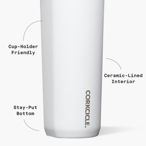 Corkcicle Commuter Cup, diseño delgado y elegante, fácil de llevar.