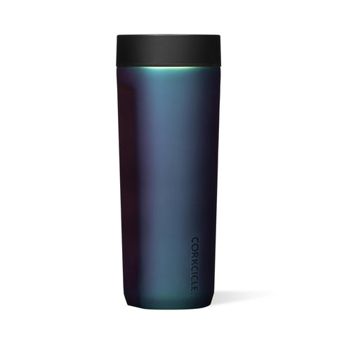 Corkcicle Commuter Cup frente con diseño elegante para uso diario