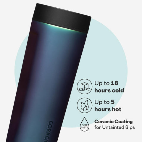 Corkcicle Commuter Cup frío 18 horas mantiene la bebida fresca
