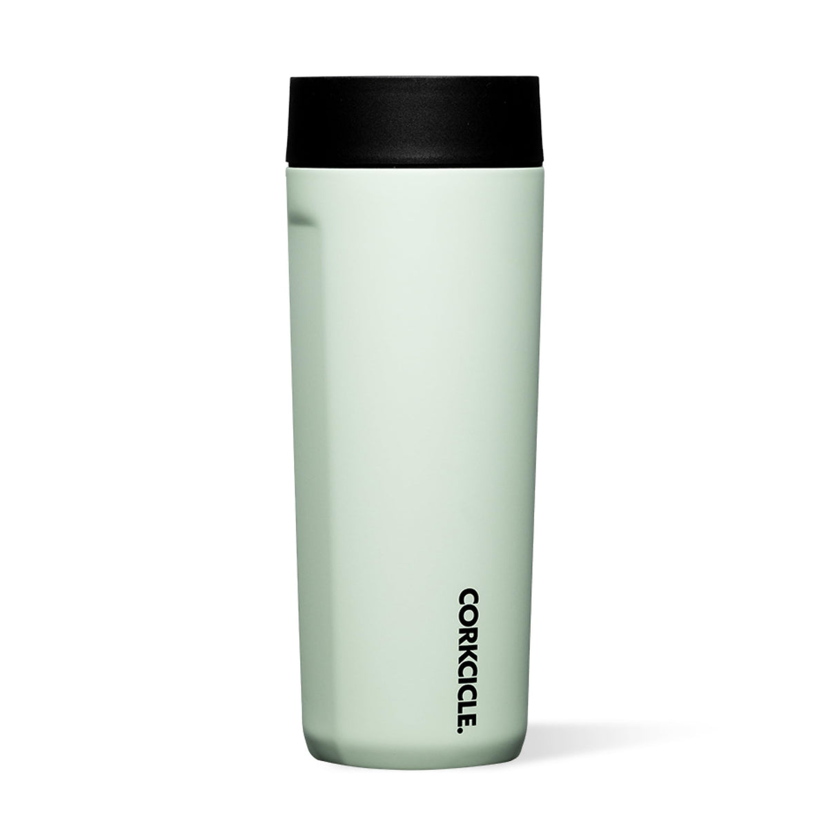 Corkcicle Commuter Cup con tapa 360° para beber desde cualquier ángulo y evitar derrames.