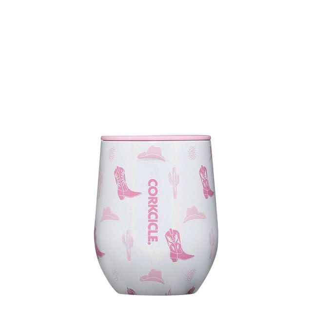 Corkcicle copa de vino sin tallo Cowgirl, 12 onzas, mantiene bebidas frías por horas