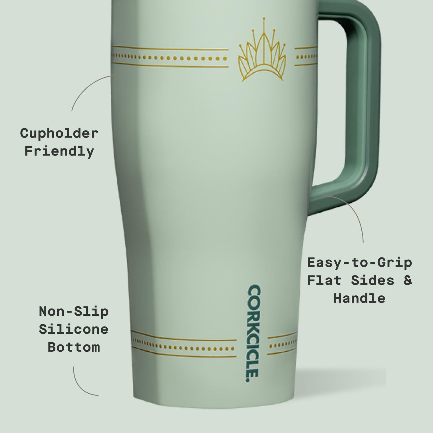 Acero inoxidable libre de BPA de Corkcicle Cruiser para uso seguro y duradero.