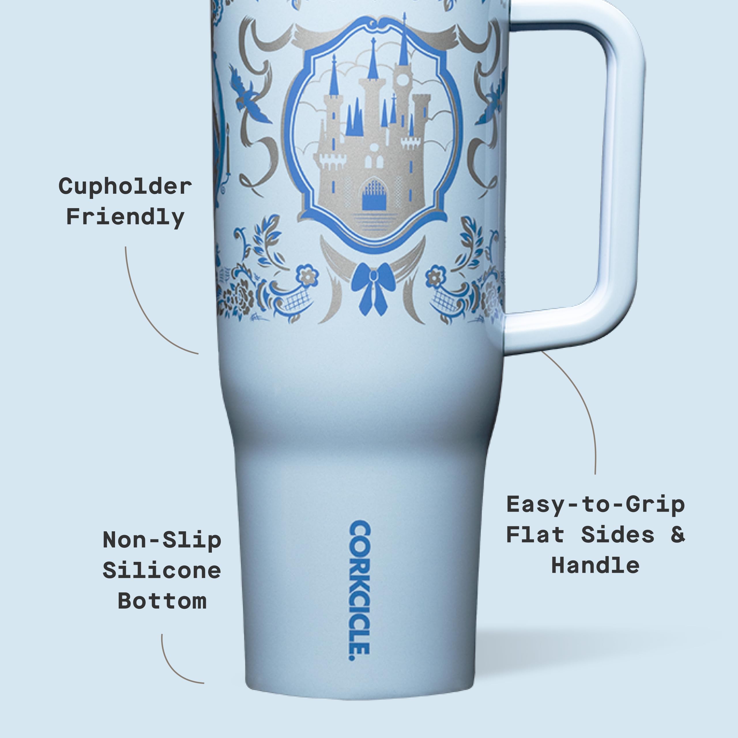 Corkcicle Cruiser, base antideslizante para estabilidad en superficies