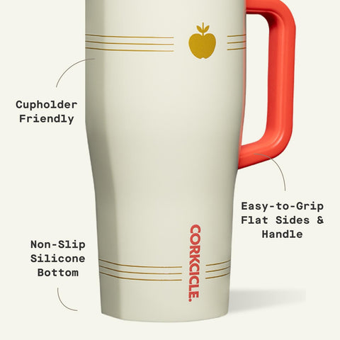 Corkcicle Cruiser, boca amplia para hielo y limpieza rápida.