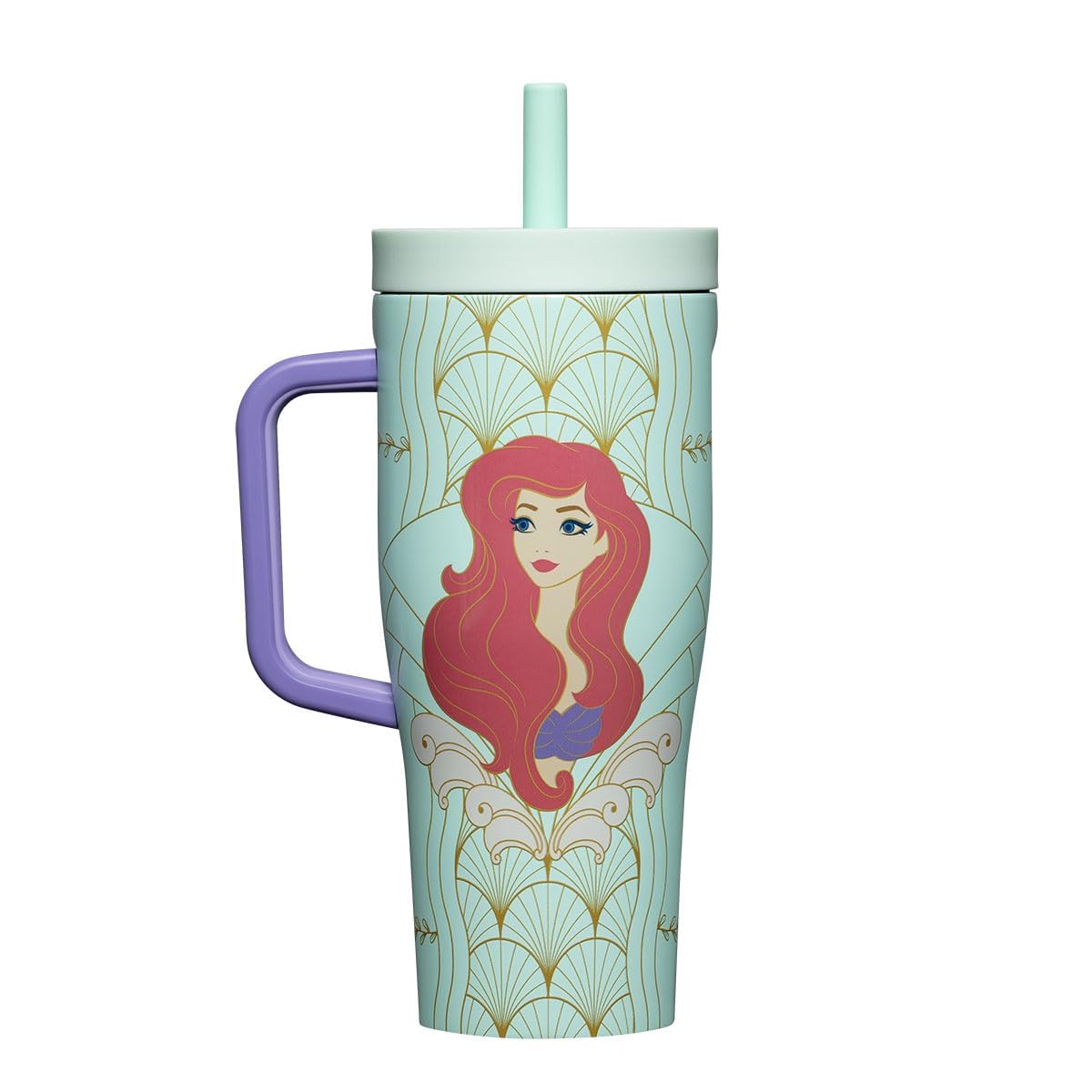 Corkcicle Cruiser con acabado arcoíris unicornio mantiene bebidas frías por horas en uso diario.