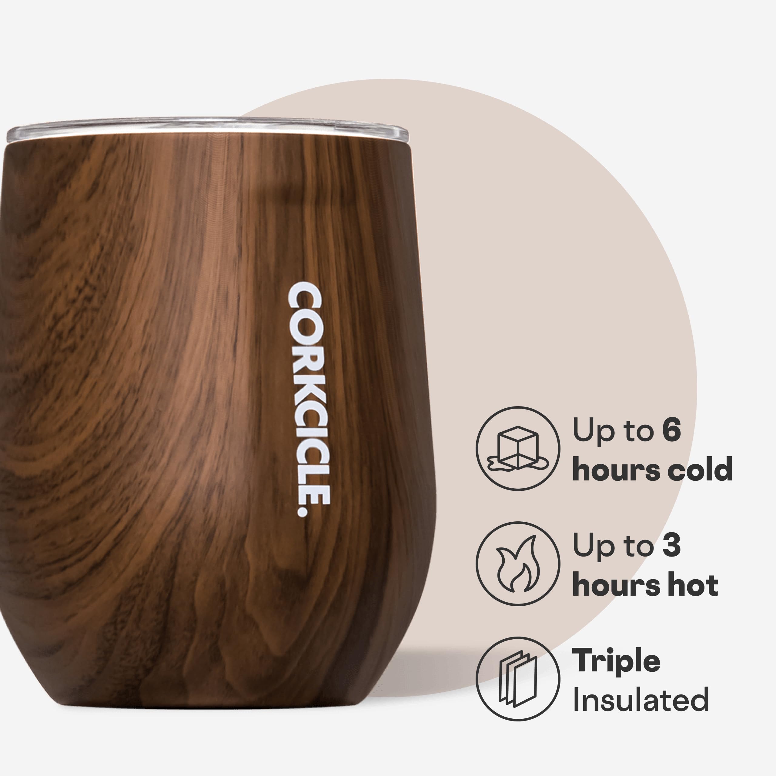 Corkcicle diseño moderno en acero inoxidable para uso diario