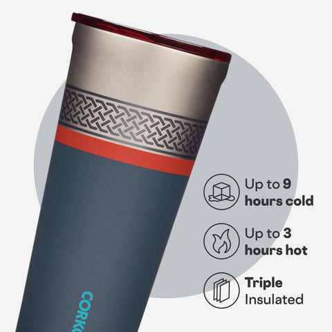 Vaso térmico Corkcicle Disney Thor: aislamiento triple para mantener la temperatura.