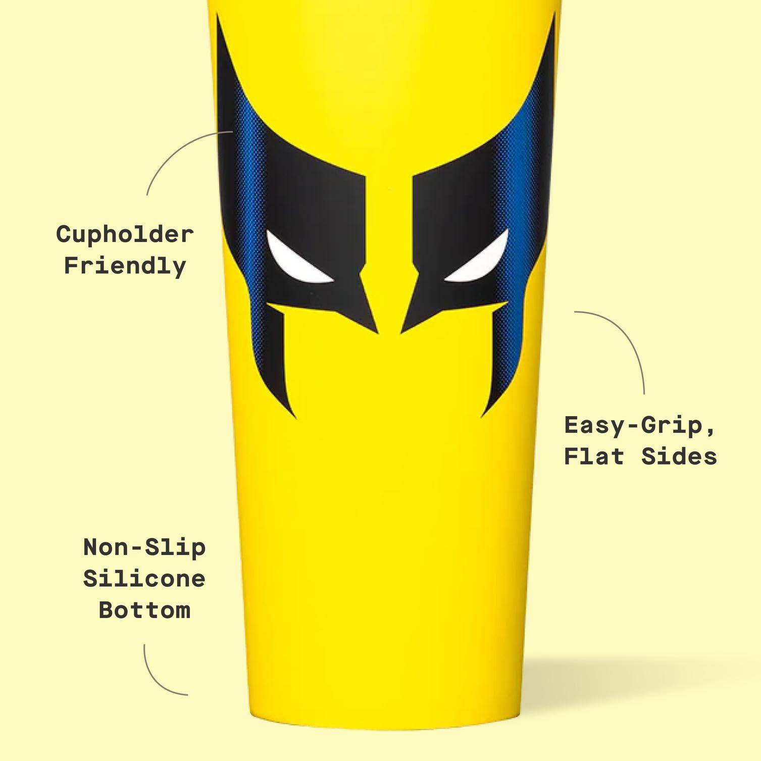 Corkcicle Disney Wolverine: diseño ideal para verano y actividades al aire libre.