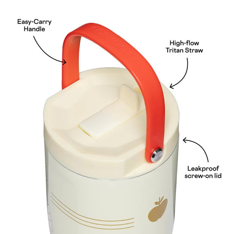 Corkcicle Go Cup XL con asa de transporte para llevar sin esfuerzo.
