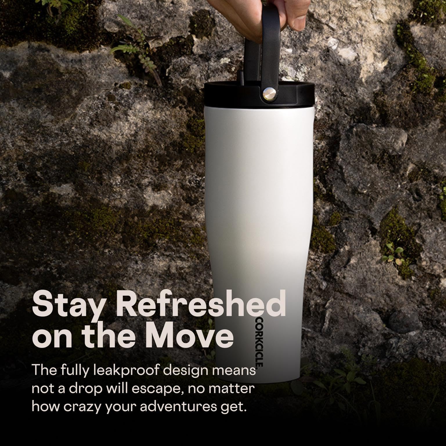 Corkcicle Go Cup XL diseño-conservar-hielo para bebidas frías en todo momento.