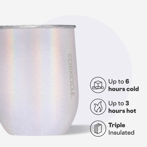 Corkcicle Magia Unicornio: aislamiento triple para conservar bebidas frías o templadas.