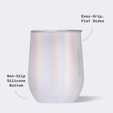 Corkcicle Magia Unicornio: base antideslizante para uso estable.