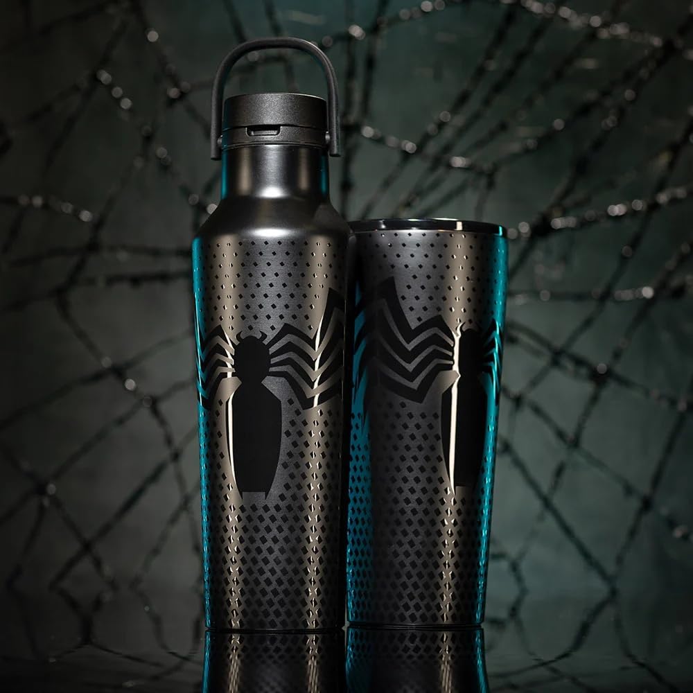 Corkcicle Marvel Tumbler Venom, base antideslizante para mayor seguridad.