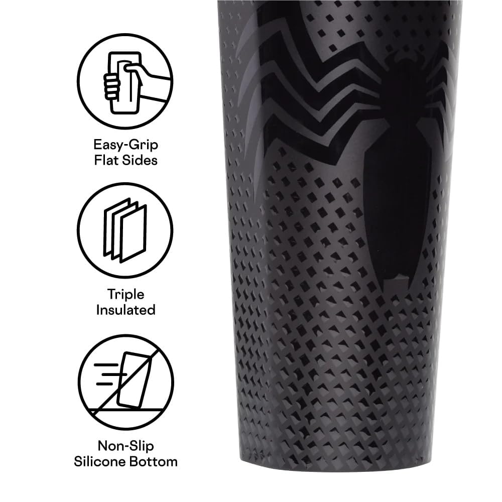 Corkcicle Marvel Tumbler Venom, interior aislado: bebidas frías o calientes.