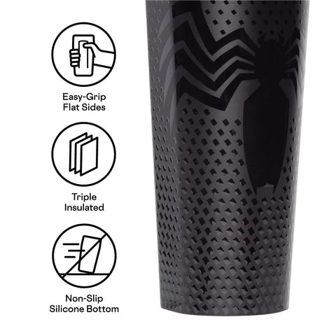 Corkcicle Marvel Tumbler Venom, interior aislado: bebidas frías o calientes.