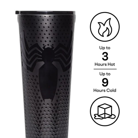 Corkcicle Marvel Tumbler Venom, tapa: sellado a prueba de fugas para viaje.